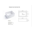 Ver imagem 7 de Cuba em Porcelana Estilo Fazenda Farm Sink Evier Hi502 60x46