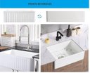 Ver imagem 3 de Cuba Farm Sink Frente Reversível Porcelana Branca Esmaltada Evier HI502 60x46cm