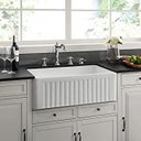 Ver imagem 2 de Cuba Farm Sink Frente Reversível Porcelana Branca Esmaltada Evier HI502 60x46cm
