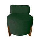 Ver imagem 2 de Kit 2 Poltronas Decorativa Mônaco Suede Verde