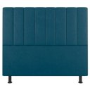 Ver imagem 2 de Kit Cabeceira e Baú Cama Box Solteiro Cora 90cm Suede Turquesa - Abmaza