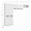 Ver imagem 6 de Cozinha Suspensa 3 Pecas 7 Portas Rose Branco Itatiaia