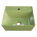 Ver imagem 5 de Cuba Pia de Apoio para Banheiro Quadrada 33cm Aya C08 Verde - Mpozenato
