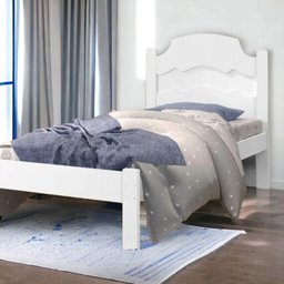 Cama Íris Solteiro Branco Cambel - 1