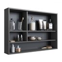 Ver imagem 3 de Armário de Banheiro Bari 3 Portas com Espelho Grafite - Art In Móveis