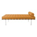 Ver imagem 1 de Couch Barcelona Couro Sintético Linha Premium Design Clássico Sala Escritório Recepção - Caramelo