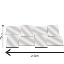 Ver imagem 2 de Espelho Decorativo 08 75x145cm PP BW Quadros