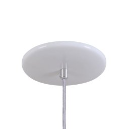 Pendente Retrô 34cm Luminária Lustre Alumínio Branco Brilhante - T&T Iluminação - 2
