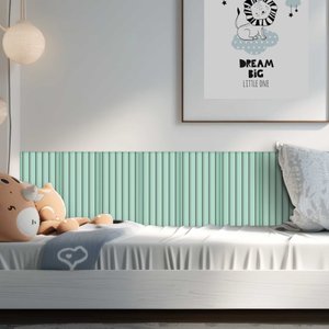 Cabeceira Estofada Ripada - Módulo 20x40:verde Menta