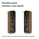 Ver imagem 4 de Paneleiro 60 cm 3 Portas Rustic/Preto Lux Madesa