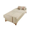 Ver imagem 6 de Sofa Cama para Sala de Estar 209cm x 84cm Luizi Bege