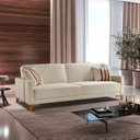 Ver imagem 1 de Sofa Cama para Sala de Estar 209cm x 84cm Luizi Bege