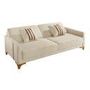 Ver imagem 7 de Sofa Cama para Sala de Estar 209cm x 84cm Luizi Bege