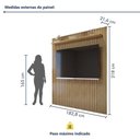 Ver imagem 7 de Painel Suspenso 182,8 Cm Vitória 100% Mdf Cinamomo