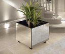 Ver imagem 2 de Vaso de Planta Decorativo Espelhado com Rodízios