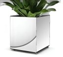 Ver imagem 1 de Vaso de Planta Decorativo Espelhado com Rodízios