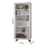 Estante Livreiro Retrô 4430 Qmovi Branco - 2