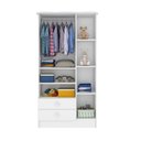 Ver imagem 5 de Quarto De Bebê Completo Berço Com Guarda Roupa 3 Portas 2 Gavetas 2 Nichos Algodao Doce
