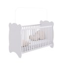 Ver imagem 6 de Quarto De Bebê Completo Berço Com Guarda Roupa 3 Portas 2 Gavetas 2 Nichos Algodao Doce