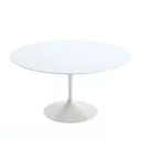 Ver imagem 1 de MESA SAARINEN REDONDA 1,60 BASE BRANCA TAMPO BRANCO