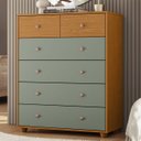 Ver imagem 2 de Cômoda para Quarto 6 Gavetas 90cm Vittoria Cinamomo/salvia - Albatroz