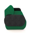 Ver imagem 6 de Sofá Decorativo Living Sala de Estar Bornéu 148cm Pés de Madeira Pu/veludo Preto/verde G33 - Gran Be