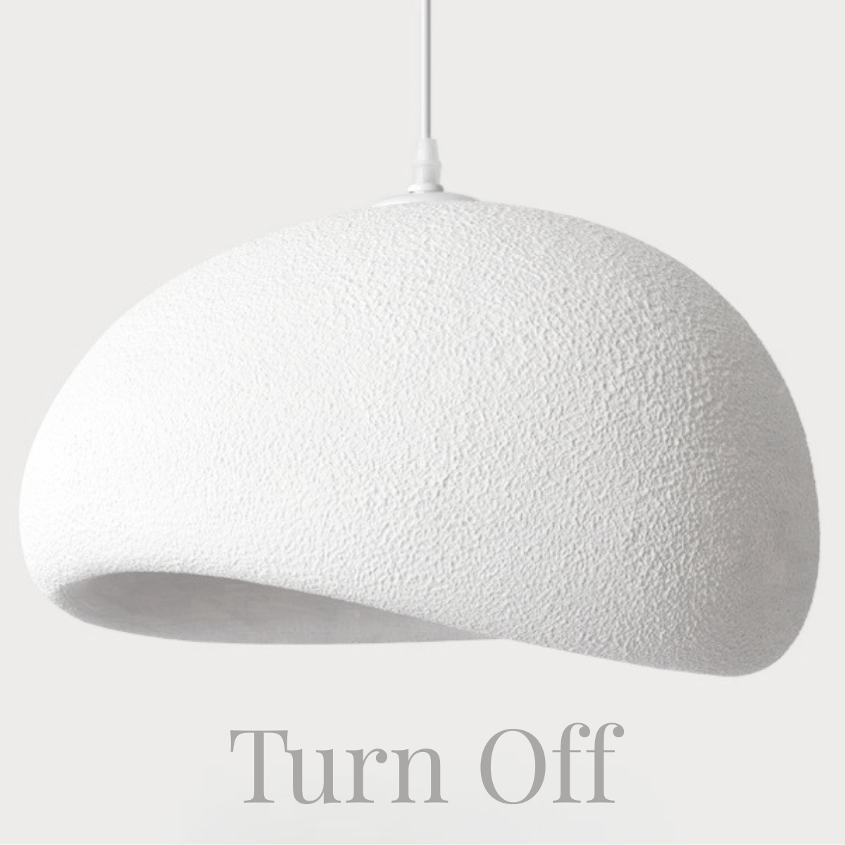 Ver imagem 7 de Lustre Pendente Luminária Japonesa Wabi-sabi Orgânico Cogumelo Concreto Gimpo Ltj30-branco-a