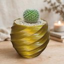 Ver imagem 2 de Vaso Vasinho Decorativo 3D Suculentas Moderno Cacto Cachepot - Vaso Espiral