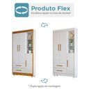 Ver imagem 2 de Guarda Roupa Infantil Duda Flocos 3 Portas 2 Gavetas Flex Tigus