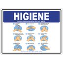 Ver imagem 1 de Placa Os 9 Passos da Higienização Das Mãos 20x30cm Tacolado 05 Unidades