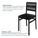 Ver imagem 4 de Conjunto Sala de Jantar 6 Cadeiras Madeira Maciça Ripada Itália Preto