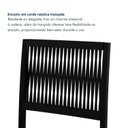 Ver imagem 5 de Conjunto Sala de Jantar 6 Cadeiras Madeira Maciça Ripada Itália Preto