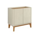 Ver imagem 5 de Buffet Aparador Flip 0,90 2 Portas Sala - 3 Cores:offwhite-cumarú