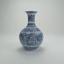 Ver imagem 5 de Vaso Redondo Decorativo Enfeite Bone China Home&co 24x16x16cm Azul