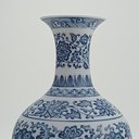 Ver imagem 3 de Vaso Redondo Decorativo Enfeite Bone China Home&co 24x16x16cm Azul