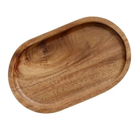 Bandeja Mimo Dm24035 Oval 30x12 Cm Acácia Marrom