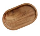 Ver imagem 1 de Bandeja Mimo Dm24035 Oval 30x12 Cm Acácia Marrom