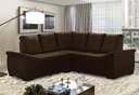 Ver imagem 1 de Sofá de Canto 5 Lugares Suede Japão Sofá Casa