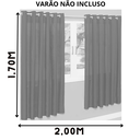 Ver imagem 2 de Cortina para Quarto Cores Variadas 2,00m X 1,70m Perciana P/ Cozinha Luxo Branco