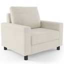 Ver imagem 3 de Kit 2 Poltronas Decorativas para e Recepção Malta L02 Linho Champanhe - Lyam Decor