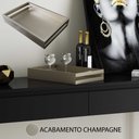 Ver imagem 3 de Bandeja Decorativa Modelo Kaja Champagne