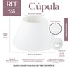 Cúpula Clássica de Abajur Luminaria 30x20x50cm Tecido Algodão Soquete Importado Ref 25 - 1