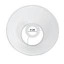 Ver imagem 3 de Cúpula de Abajur 30x20x50cm Tecido Algodão Soquete Importado Ref 25