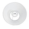 Cúpula Abajur 30x20x50cm Cônica de Tecido Algodão Soquete Importado Cor Branco Ref 25 - 3