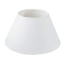Ver imagem 2 de Cúpula Abajur 30x20x50cm Cônica de Tecido Algodão Soquete Importado Cor Branco Ref 25