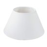 Cúpula Abajur 30x20x50cm Cônica de Tecido Algodão Soquete Importado Cor Branco Ref 25 - 2