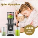 Ver imagem 7 de Amzchef Juicer Slow Masticating com Chute Grande 4.25" (cinza Claro)