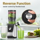 Ver imagem 3 de Amzchef Juicer Slow Masticating com Chute Grande 4.25" (cinza Claro)