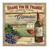 TELA DECORATIVA GRAND VIN DE FRANCE 38CM X 38CM X 2,5CM BTC Decor - 1