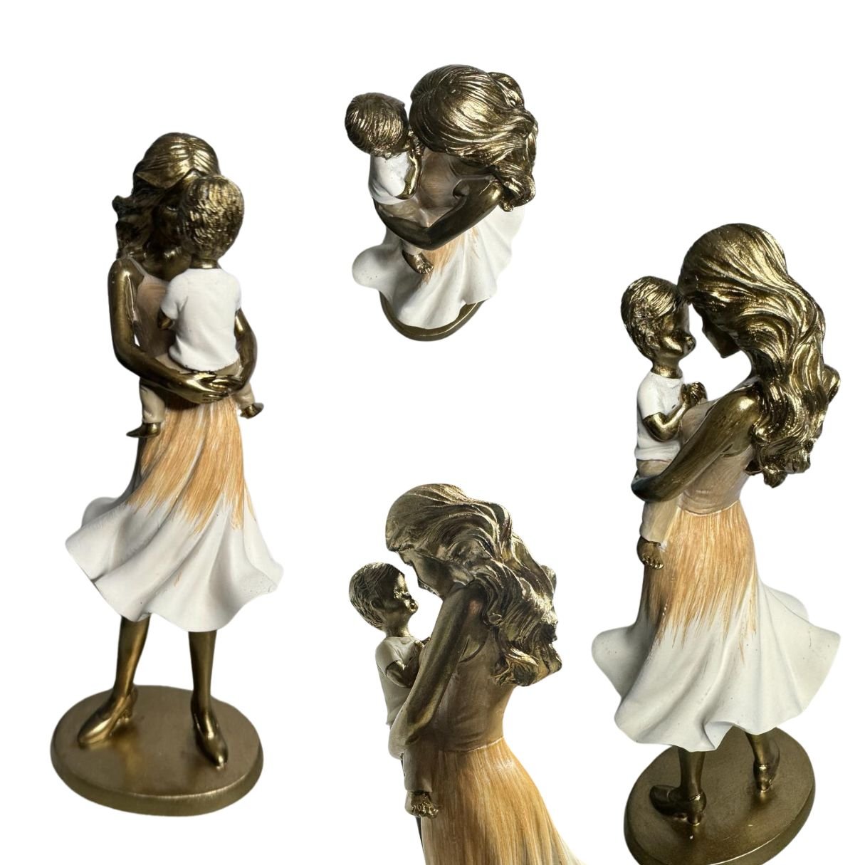 Estatua Escultura Amor Mãe e Filho Dia Das Mães Decoração Luxo Espressione Presente Dia Das Mães, Es
